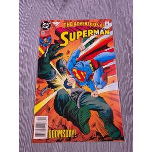 Adventures of Superman 497 DC Comics 1992 Doomsday Death of Superman Arc
